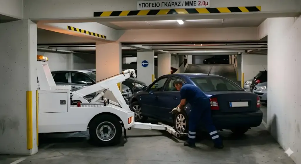 Απεγκλωβισμός από Υπόγεια Γκαράζ